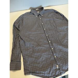 PETER MILLAR Men’s Crown/Crown Sport Plaid Long Sleeve Button Up Shirt - XXL